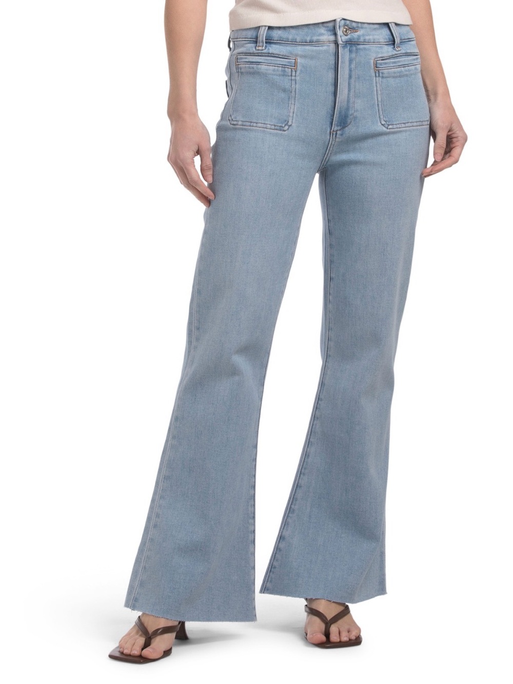 PAIGE marlow high rise skimmer flare jeans Size 31 NWT